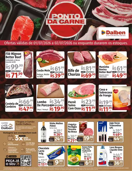 Catálogo Supermercado Dalben em Botucatu | Ponto Da Carne | 2026-07-01T00:00:00.000Z - 2026-07-02T00:00:00.000Z