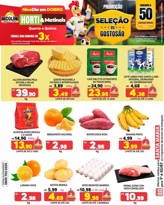 Catálogo Super Nicolini | Ofertas especiais para você | 2026-07-01T00:00:00.000Z - 2026-07-02T00:00:00.000Z