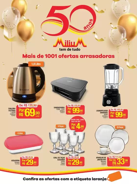 Catálogo Milium | Tabloide 50 anos Milium | 2026-07-01T00:00:00.000Z - 2026-07-31T00:00:00.000Z