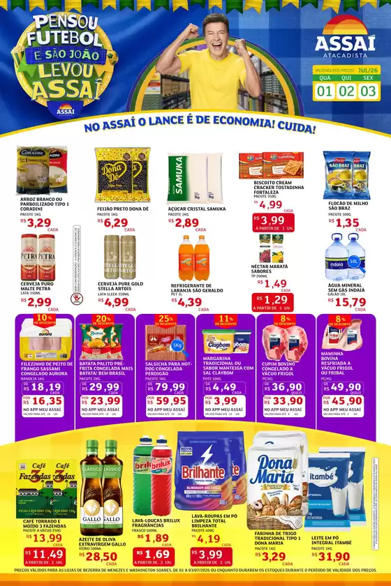 Catálogo Assaí Atacadista | Encarte Assaí Atacadista 48595-105 | 2026-07-01T00:00:00.000Z - 2026-07-03T00:00:00.000Z