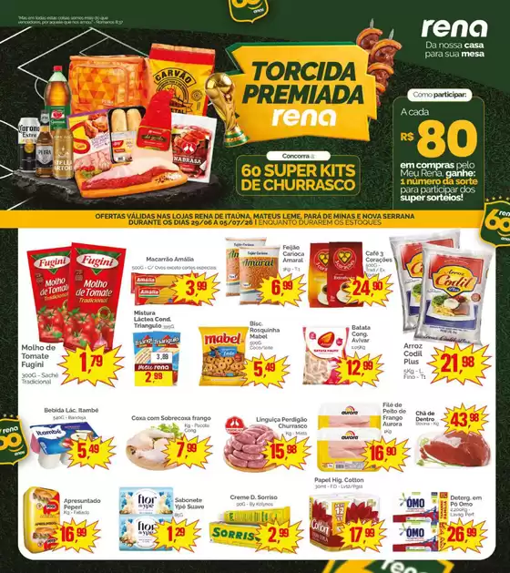 Catálogo Supermercados Rena em Divinópolis | Melhores ofertas para compradores econômicos | 2026-06-29T00:00:00.000Z - 2026-07-05T00:00:00.000Z