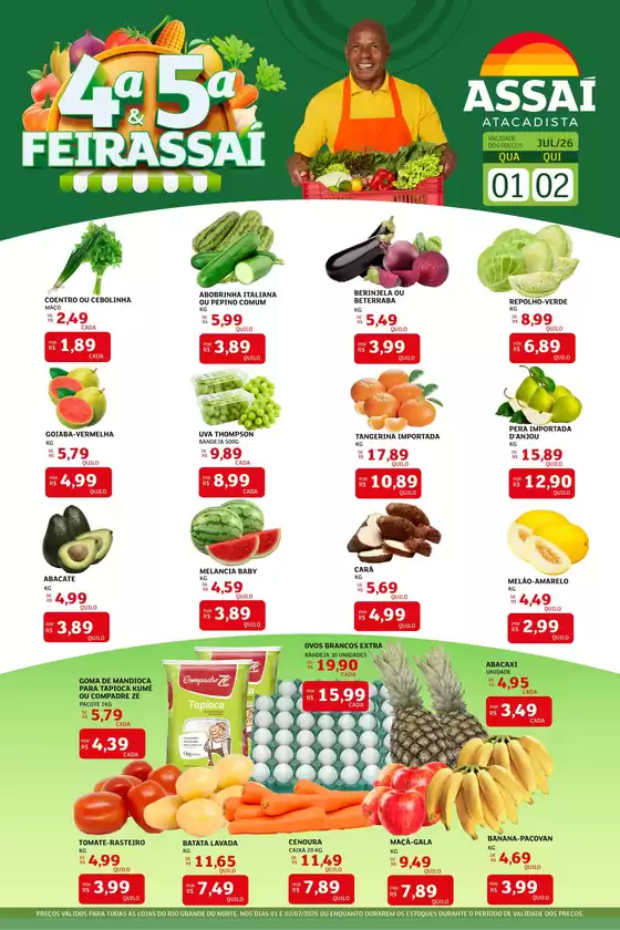 Catálogo Assaí Atacadista | Encarte Assaí Atacadista 48847-590 | 2026-07-01T00:00:00.000Z - 2026-07-02T00:00:00.000Z