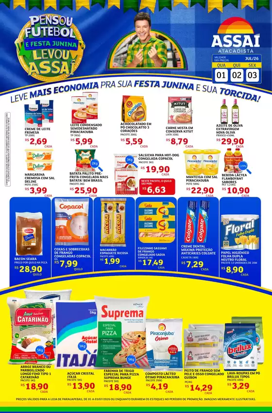 Catálogo Assaí Atacadista | Encarte Assaí Atacadista 48722-64 | 2026-07-01T00:00:00.000Z - 2026-07-03T00:00:00.000Z