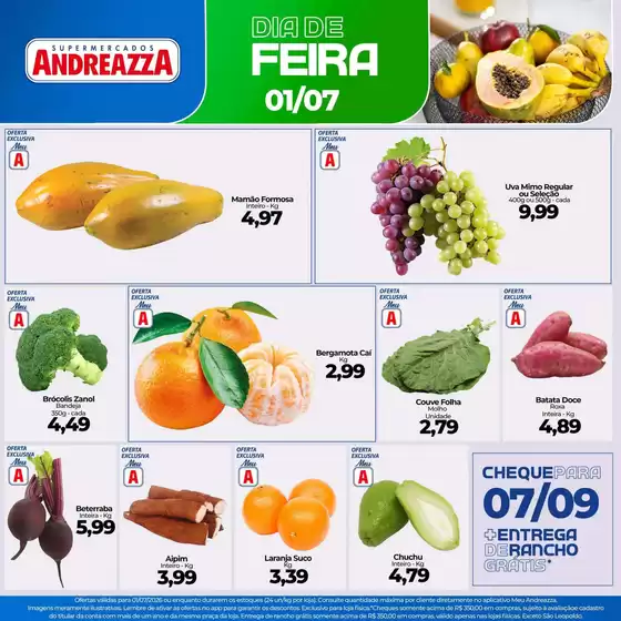 Catálogo Supermercados Andreazza | Ofertas especiais para você | 2026-07-01T00:00:00.000Z - 2026-07-01T00:00:00.000Z