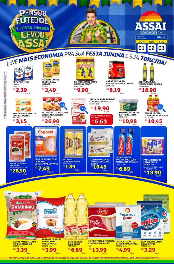Catálogo Assaí Atacadista | Encarte Assaí Atacadista 48722-442 | 2026-07-01T00:00:00.000Z - 2026-07-03T00:00:00.000Z