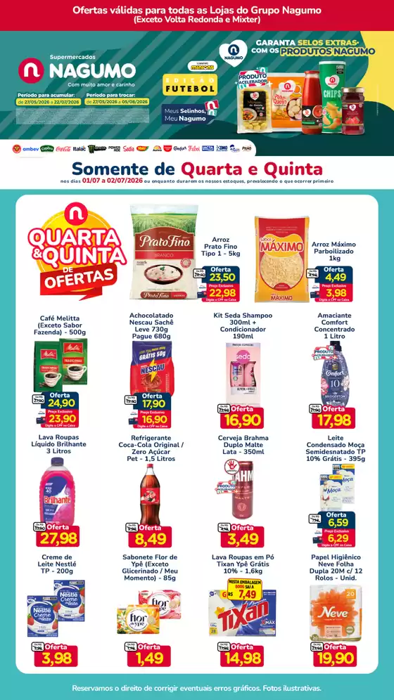 Catálogo Nagumo em São Paulo | QUARTA E QUINTA | 2026-07-01T00:00:00.000Z - 2026-07-02T00:00:00.000Z