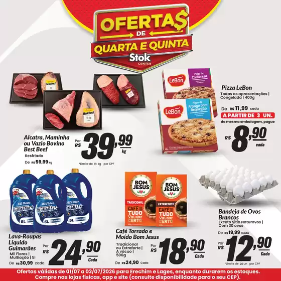Catálogo Stok Center | 54866 Lamina stok center TV Diaria Erechim e Lages 01 e 02 de julho 1 | 2026-07-01T00:00:00.000Z - 2026-07-02T00:00:00.000Z