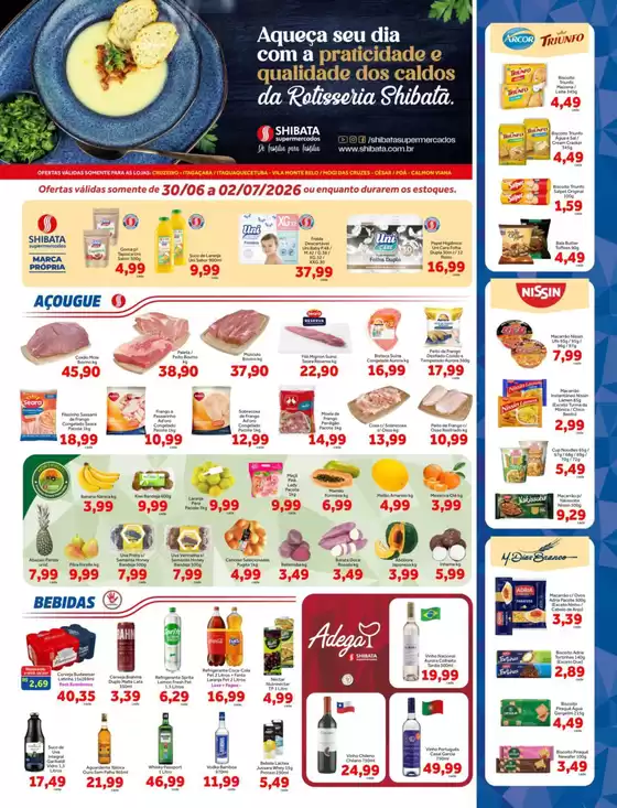 Catálogo Shibata Supermercados | Ofertas exclusivas | 2026-06-30T00:00:00.000Z - 2026-07-02T00:00:00.000Z
