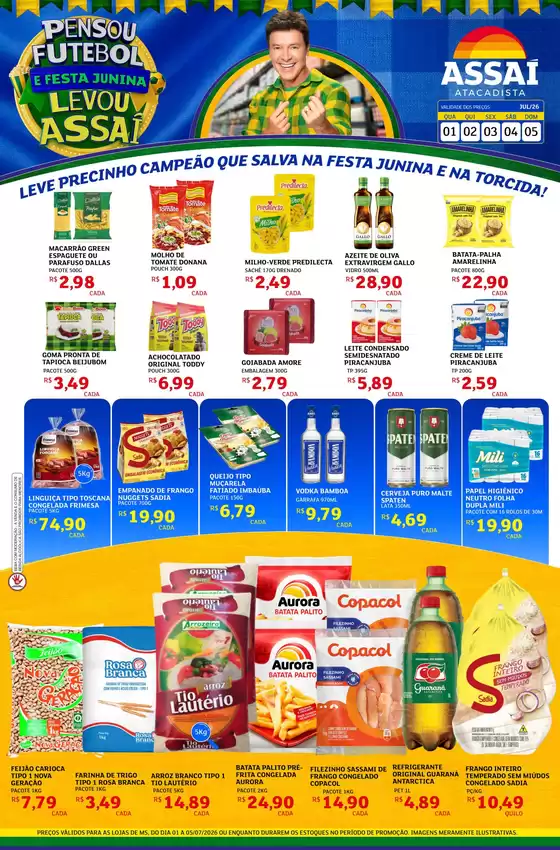 Catálogo Assaí Atacadista em São José dos Campos | Encarte Assaí Atacadista 48907 | 2026-07-01T00:00:00.000Z - 2026-07-05T00:00:00.000Z