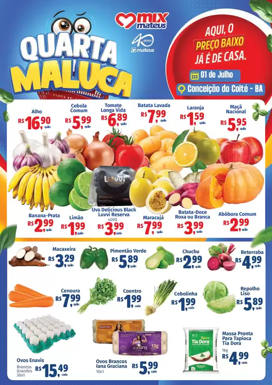 Catálogo Supermercados Mateus em Viana | Quarta maluca | 2026-06-30T00:00:00.000Z - 2026-07-01T00:00:00.000Z