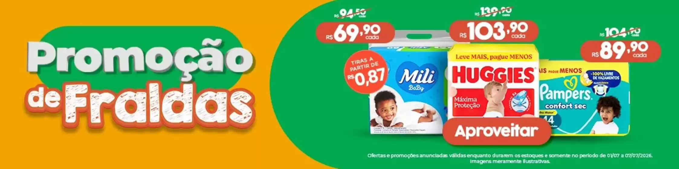 Catálogo Farmácia Preço Popular | Promocao de Fraldas ! | 2026-07-01T00:00:00.000Z - 2026-07-19T00:00:00.000Z