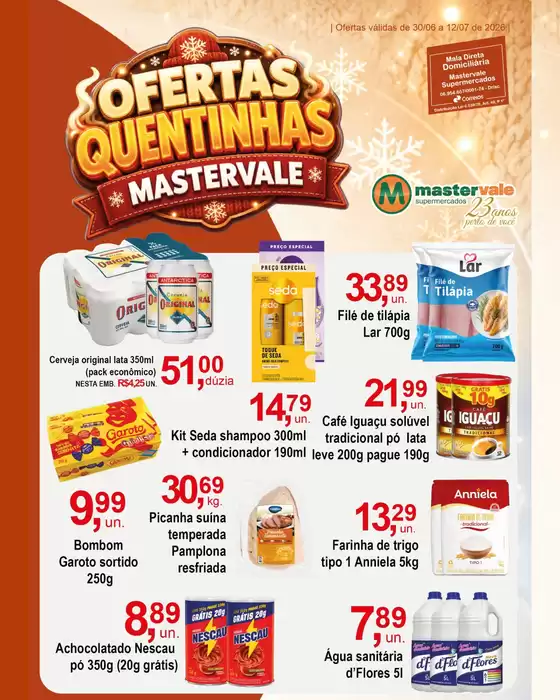 Catálogo Mastervale Supermercados | Ofertas Quentinhas | 2026-07-02T00:00:00.000Z - 2026-07-12T00:00:00.000Z