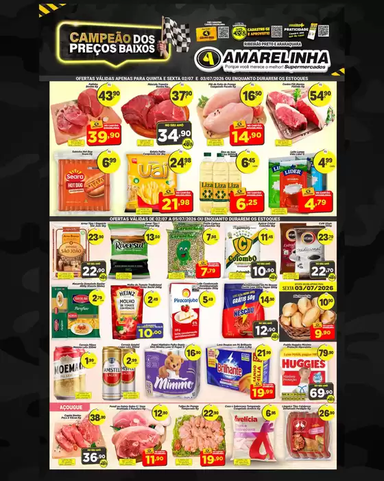 Catálogo Amarelinha Supermercados | CAMPEÃO DOS PREÇOS BAIXOS | 2026-07-02T00:00:00.000Z - 2026-07-05T00:00:00.000Z
