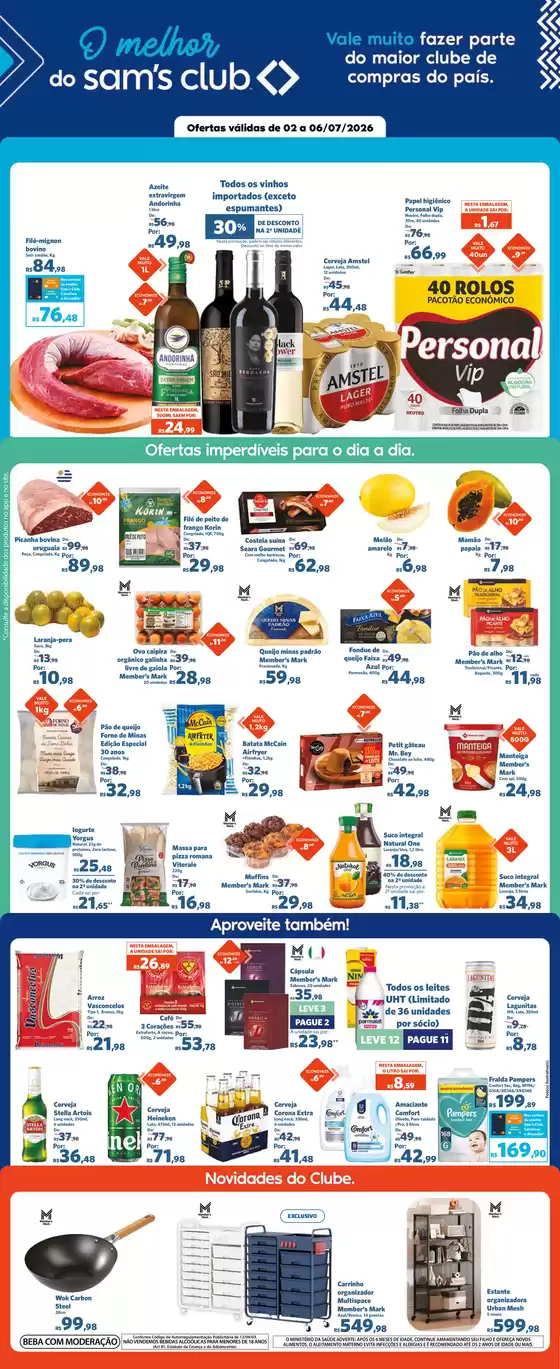 Catálogo Sam's Club | Ofertas especiais atraentes para todos | 2026-07-02T00:00:00.000Z - 2026-07-06T00:00:00.000Z