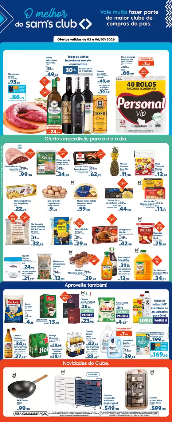 Catálogo Sam's Club | Economize agora com nossas ofertas | 2026-07-02T00:00:00.000Z - 2026-07-06T00:00:00.000Z