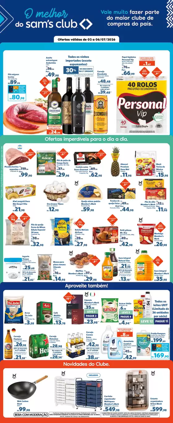 Catálogo Sam's Club | Novas ofertas para descobrir | 2026-07-02T00:00:00.000Z - 2026-07-06T00:00:00.000Z