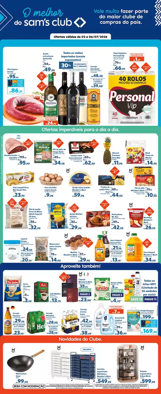 Catálogo Sam's Club | Ofertas e promoções atuais | 2026-07-02T00:00:00.000Z - 2026-07-06T00:00:00.000Z