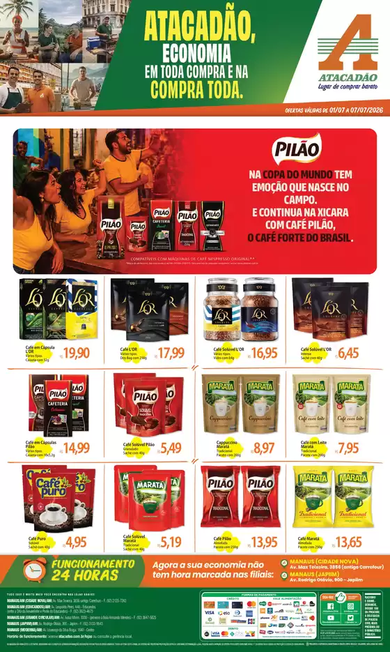 Catálogo Atacadão | Atacadão - Cafés | 2026-07-01T00:00:00.000Z - 2026-07-07T00:00:00.000Z
