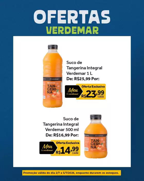 Catálogo Verdemar Supermercado | Encarte Verdemar Supermercado | 2026-07-02T00:00:00.000Z - 2026-07-05T00:00:00.000Z
