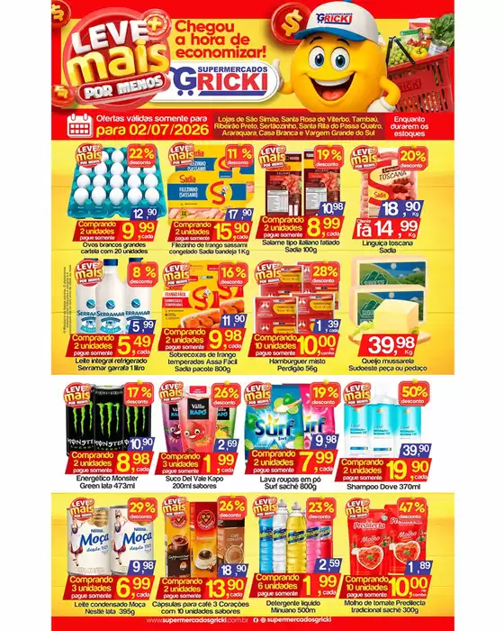 Catálogo Supermercados Gricki | Encarte Supermercados Gricki | 2026-07-02T00:00:00.000Z - 2026-07-02T00:00:00.000Z