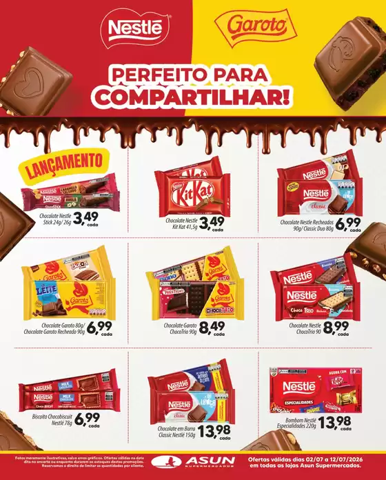 Catálogo Asun | Dia do Chocolate | 2026-07-02T00:00:00.000Z - 2026-07-12T00:00:00.000Z