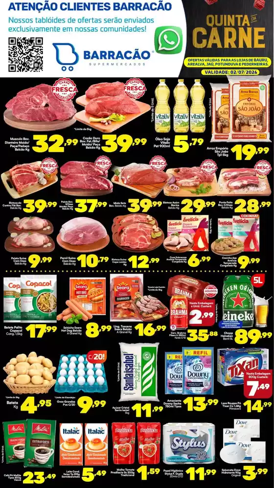 Catálogo Barracão Supermercado | Encarte Barracão Supermercado | 2026-07-02T00:00:00.000Z - 2026-07-02T00:00:00.000Z