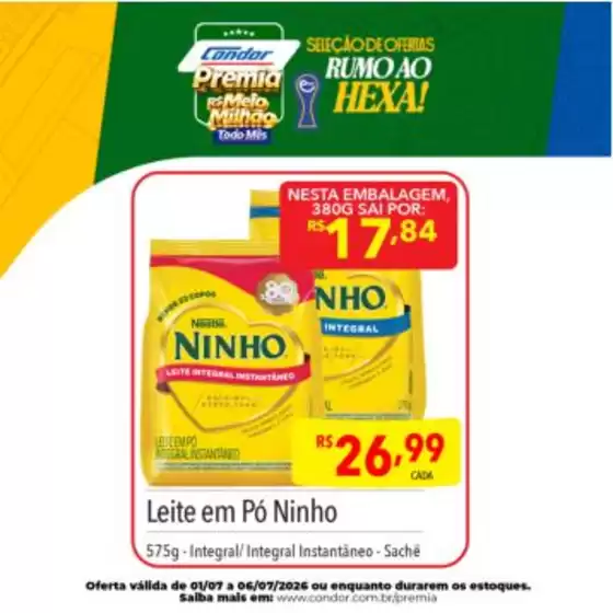 Catálogo Supermercados Condor | Economize agora com nossas ofertas | 2026-07-01T00:00:00.000Z - 2026-07-06T00:00:00.000Z