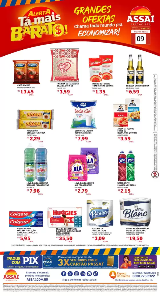 Catálogo Assaí Atacadista | Encarte Assaí Atacadista 46050-73 | 2026-07-02T00:00:00.000Z - 2026-07-03T00:00:00.000Z