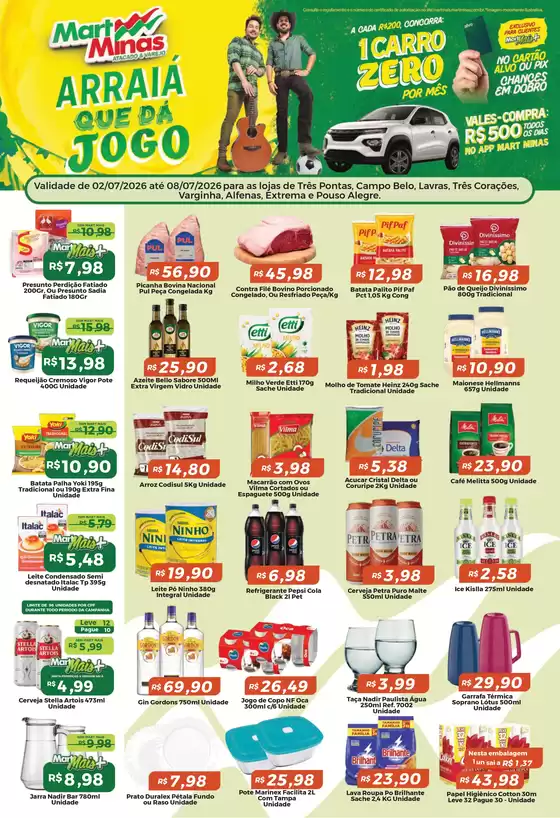 Catálogo Mart Minas | Ofertas exclusivas e pechinchas | 2026-07-02T00:00:00.000Z - 2026-07-08T00:00:00.000Z