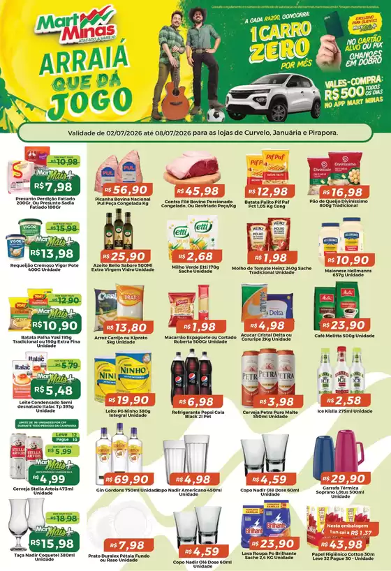 Catálogo Mart Minas | 287 CurveloJanuariaPirapora 13 | 2026-07-02T00:00:00.000Z - 2026-07-08T00:00:00.000Z