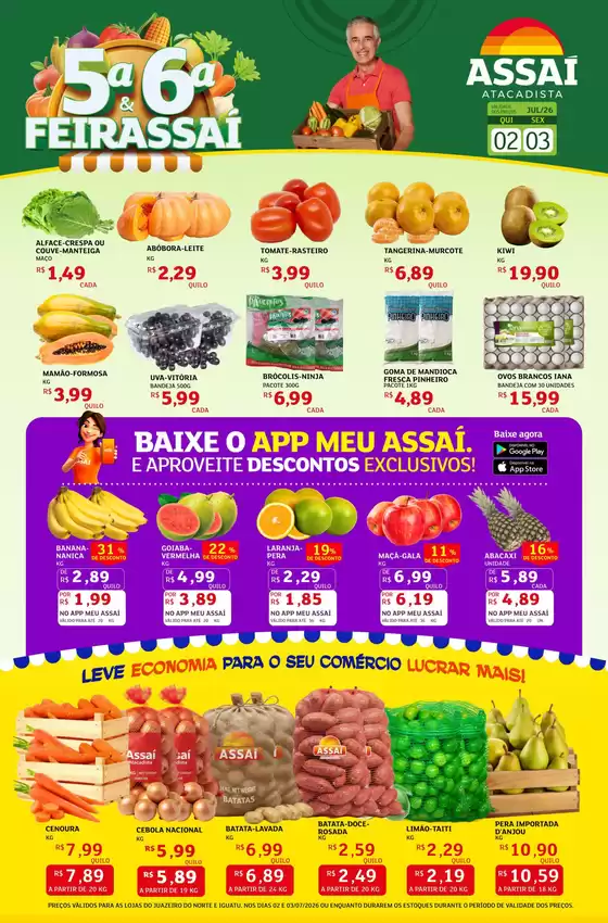Catálogo Assaí Atacadista | Encarte Assaí Atacadista 48917-89 | 2026-07-02T00:00:00.000Z - 2026-07-03T00:00:00.000Z