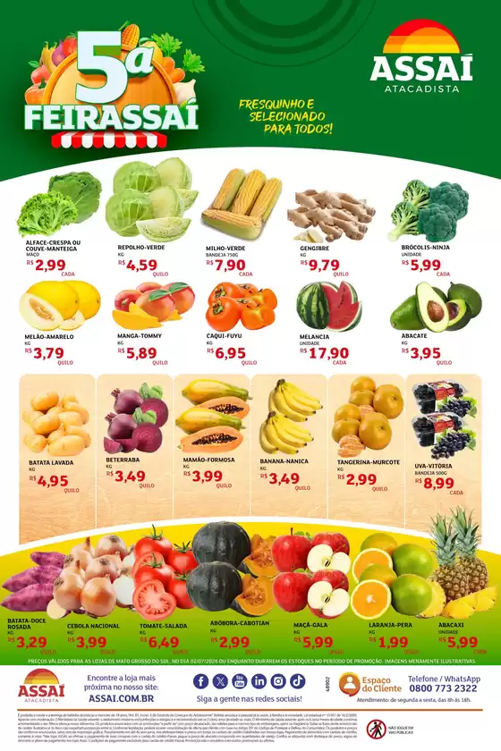 Catálogo Assaí Atacadista | Encarte Assaí Atacadista 48902 | 2026-07-02T00:00:00.000Z - 2026-07-02T00:00:00.000Z