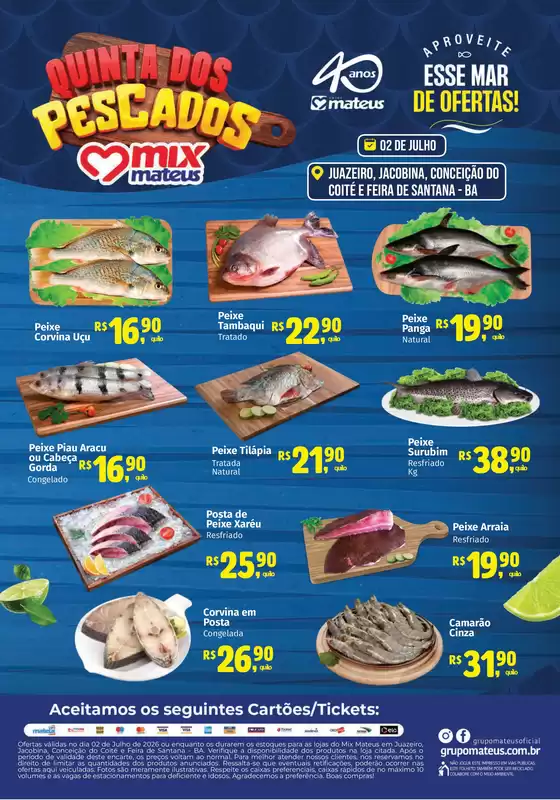 Catálogo Supermercados Mateus | Quinta dos Pescados | 2026-07-02T00:00:00.000Z - 2026-07-02T00:00:00.000Z
