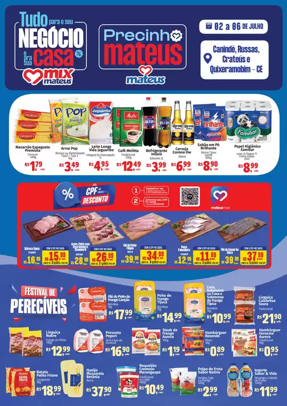 Catálogo Supermercados Mateus | Regular | 2026-07-02T00:00:00.000Z - 2026-07-06T00:00:00.000Z