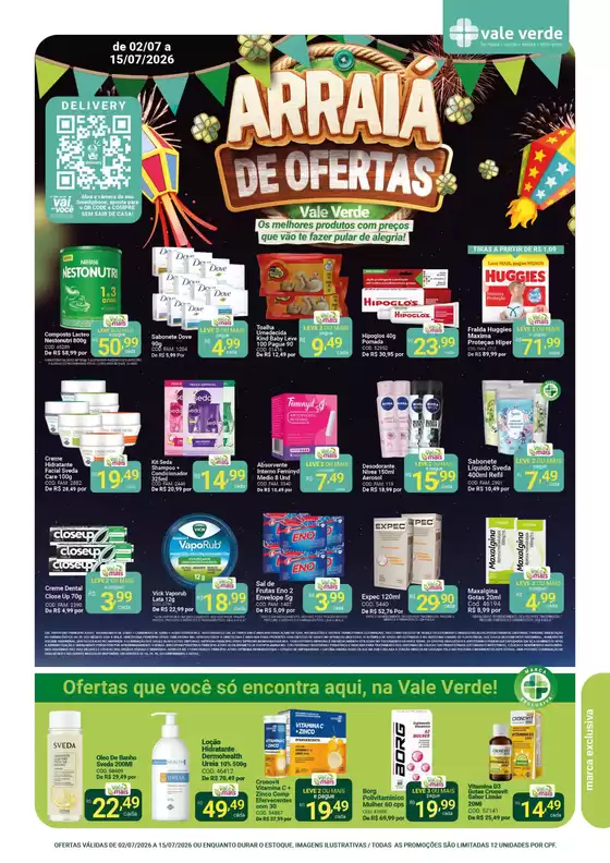 Catálogo Farmácias Vale Verde | Encarte Farmácias Vale Verde | 2026-07-02T00:00:00.000Z - 2026-07-15T00:00:00.000Z
