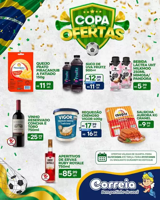Catálogo Supermercados Correia | Encarte Supermercados Correia | 2026-07-01T00:00:00.000Z - 2026-07-07T00:00:00.000Z