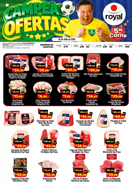 Catálogo Royal Supermercados | Grandes descontos em produtos selecionados | 2026-07-02T00:00:00.000Z - 2026-07-02T00:00:00.000Z