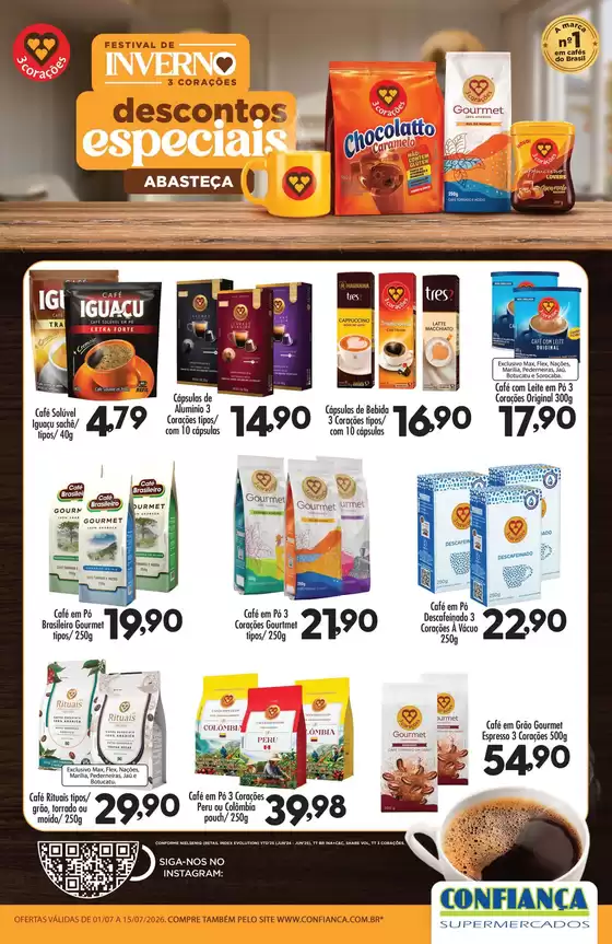 Catálogo Confiança Supermercados | Encarte Confiança Supermercados | 2026-07-01T00:00:00.000Z - 2026-07-15T00:00:00.000Z