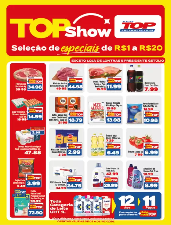 Catálogo Rede Top | Nossas melhores pechinchas | 2026-07-03T00:00:00.000Z - 2026-07-05T00:00:00.000Z