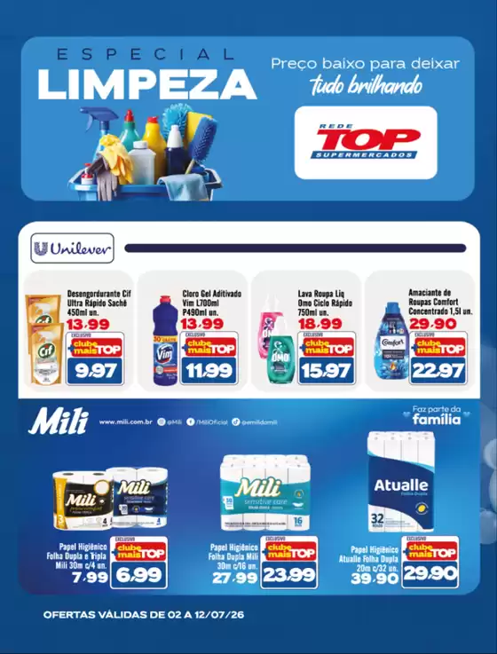 Catálogo Rede Top | Melhores ofertas para todos os caçadores de pechinchas | 2026-07-02T00:00:00.000Z - 2026-07-12T00:00:00.000Z