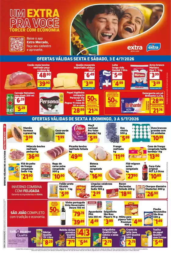 Catálogo Extra | Ofertas para caçadores de pechinchas | 2026-07-03T00:00:00.000Z - 2026-07-05T00:00:00.000Z