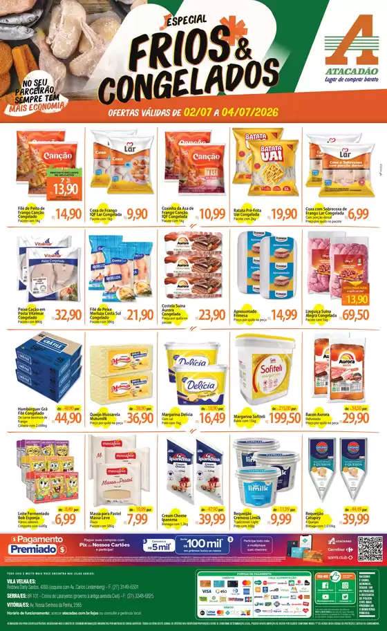 Catálogo Atacadão | Atacadão - Frios e Congelados | 2026-07-03T00:00:00.000Z - 2026-07-04T00:00:00.000Z
