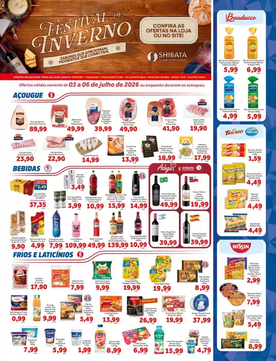Catálogo Shibata Supermercados | Encarte Shibata Supermercados | 2026-07-03T00:00:00.000Z - 2026-07-06T00:00:00.000Z