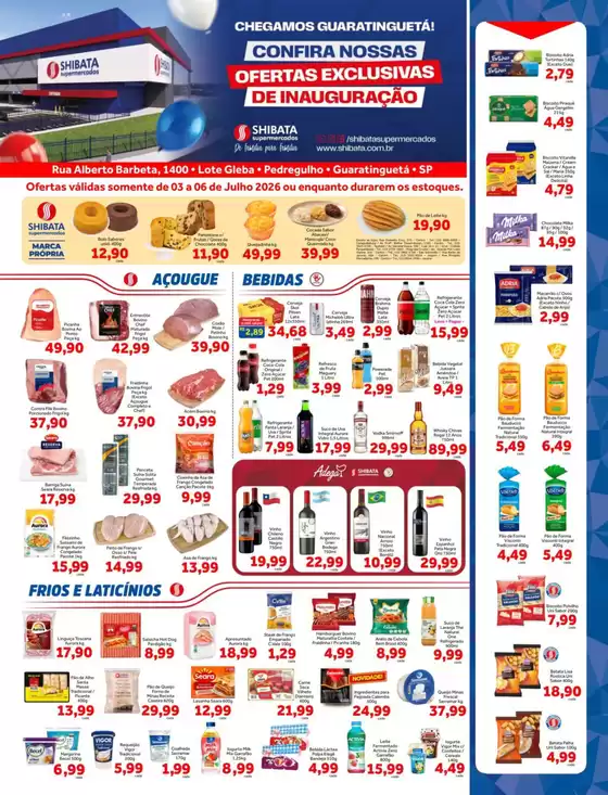 Catálogo Shibata Supermercados | Melhores ofertas para todos os caçadores de pechinchas | 2026-07-03T00:00:00.000Z - 2026-07-06T00:00:00.000Z