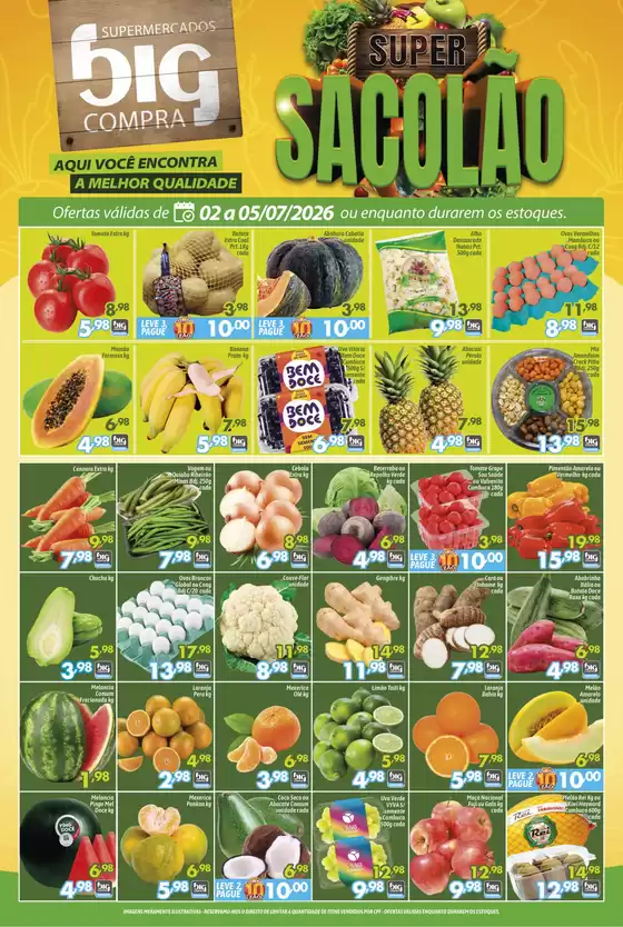 Catálogo Supermercados Big Compra | Melhores ofertas e descontos | 2026-07-02T00:00:00.000Z - 2026-07-05T00:00:00.000Z