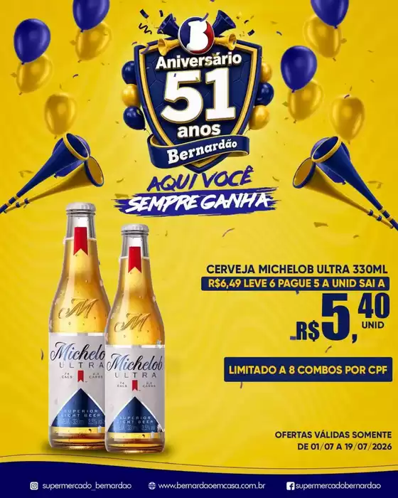 Catálogo Supermercado Bernardão | Encarte Supermercado Bernardão | 2026-07-01T00:00:00.000Z - 2026-07-19T00:00:00.000Z