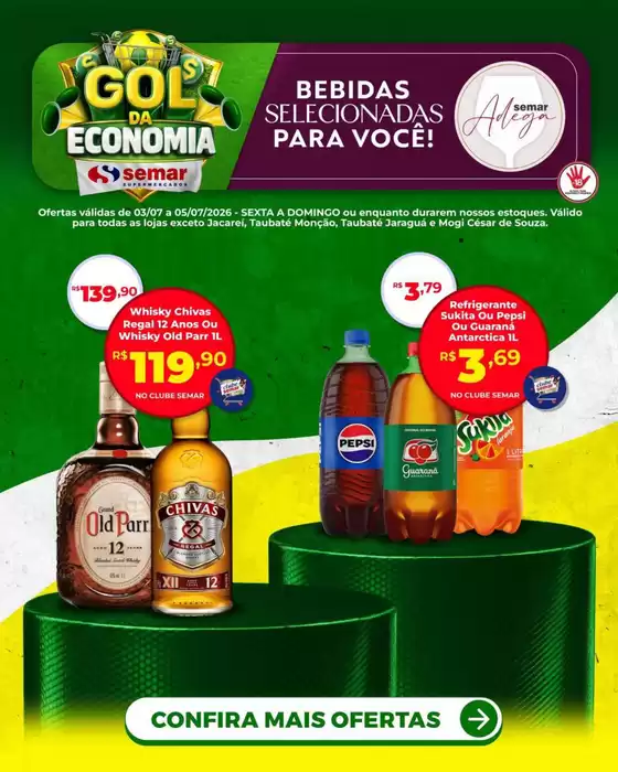 Catálogo Semar Supermercado | Ofertas exclusivas para nossos clientes | 2026-07-03T00:00:00.000Z - 2026-07-05T00:00:00.000Z