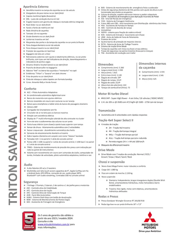 Catálogo Mitsubishi | FT Nova Triton SAVANA 22 06 185b39a04b | 2026-07-03T00:00:00.000Z - 2026-12-31T00:00:00.000Z