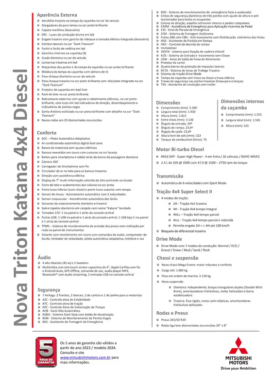 Catálogo Mitsubishi | FT Nova Triton KATANA 22 06 b95e10d5ad | 2023-01-01T00:00:00.000Z - 2027-12-31T00:00:00.000Z