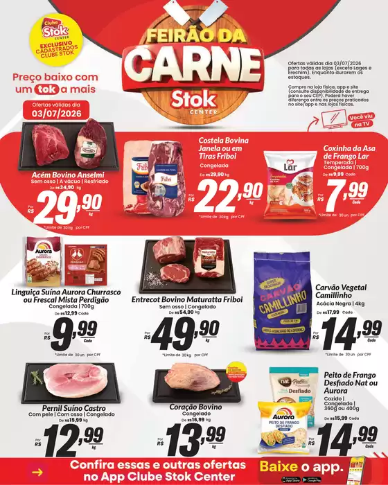 Catálogo Stok Center | 54887 Lamina stok center Feirao da Carne RS 03 de julho 1 | 2026-07-03T00:00:00.000Z - 2026-07-03T00:00:00.000Z
